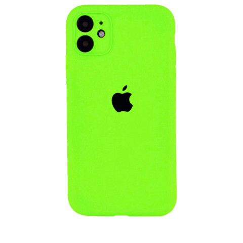 Чохол Silicone Case Full Camera на iPhone 11 Neon green